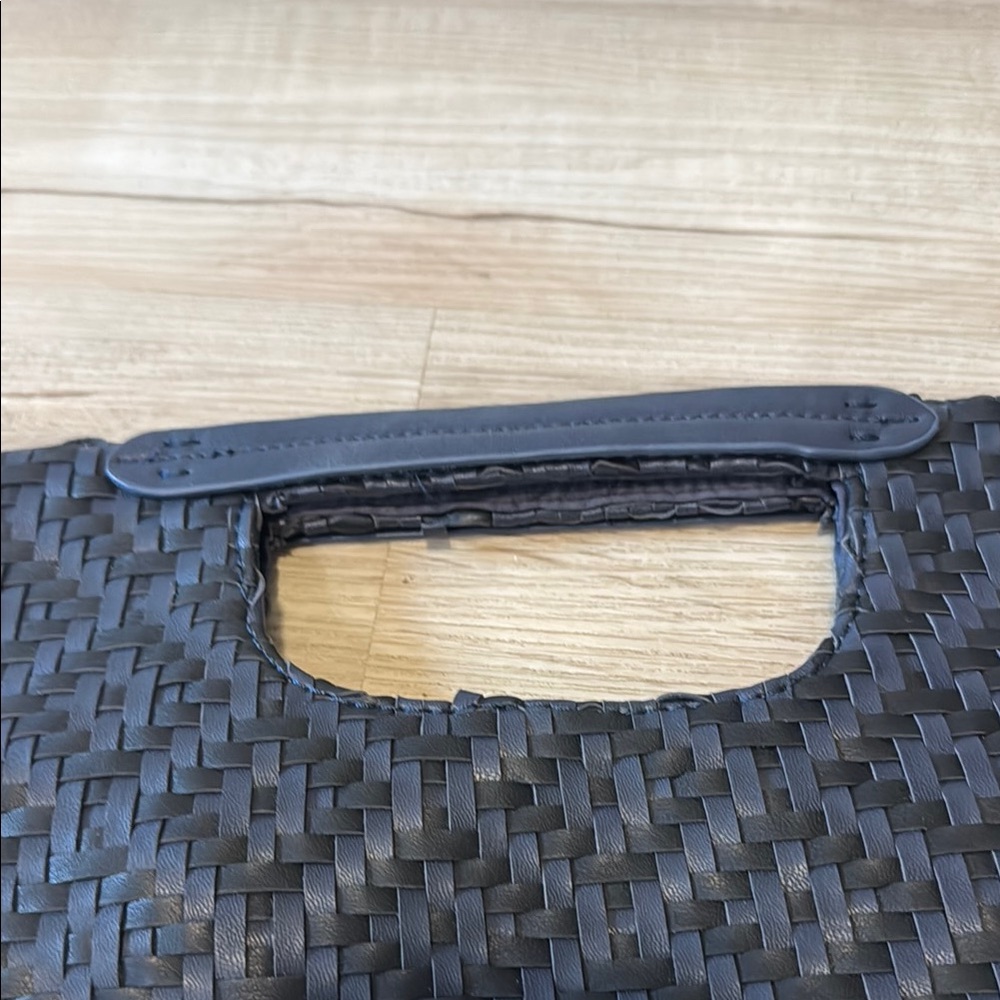 Anthropologie Black Woven Clutch - Picture 3 of 7